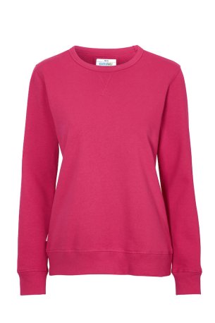 Dámska mikina (COTTOVER CREW NECK WOMAN (GOTS)) > ružová (cerise) > XS