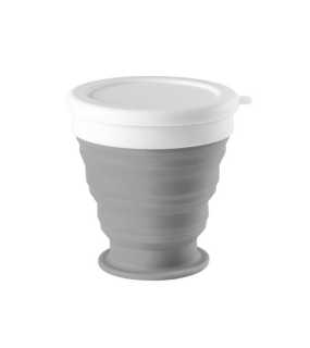 Skladací cestovný hrnček 250 ml > šedá (light)