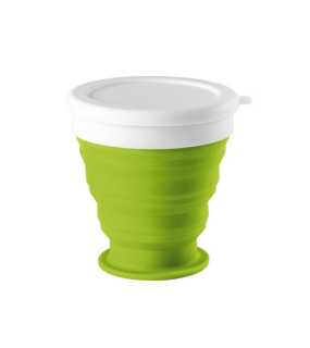 Skladací cestovný hrnček 250 ml > zelená (light)