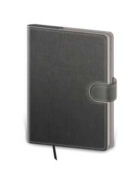Diár (Flip 2026) - 12 x 16,5 cm > šedá / šedá > denný B6