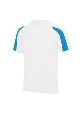 Detské tričko (Just Cool KIDS CONTRAST COOL T) > biela (arctic) / modrá (sapphire) > M