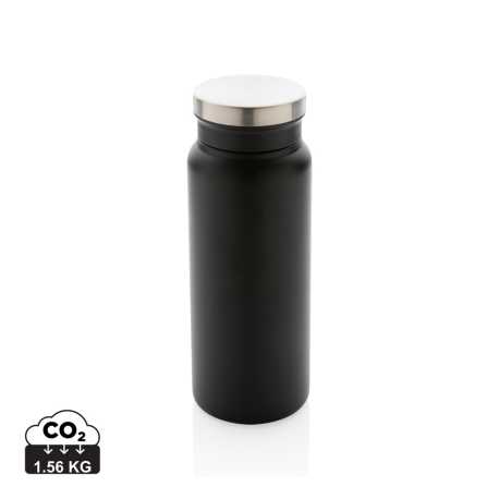 Termo fľaša z RCS recyklovanej ocele 600ml > čierna / čierna