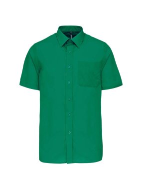 Pánska košeľa (KARIBAN ACE MENS SHORT SLEEVE POPLIN SHIRT) > zelená (kelly) > S