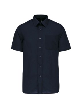 Pánska košeľa (KARIBAN ACE MENS SHORT SLEEVE POPLIN SHIRT) > modrá (navy) > L
