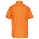 Pánska košeľa (KARIBAN ACE MENS SHORT SLEEVE POPLIN SHIRT) > oranžová > 4XL