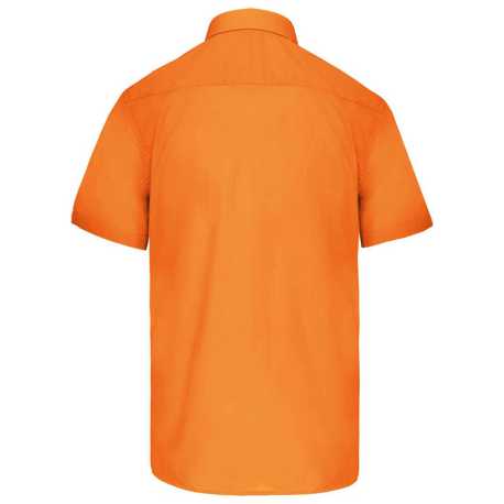 Pánska košeľa (KARIBAN ACE MENS SHORT SLEEVE POPLIN SHIRT) > oranžová > 4XL