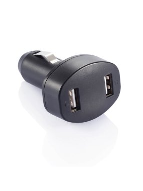 Dvojitá USB nabíjačka do auta > čierna