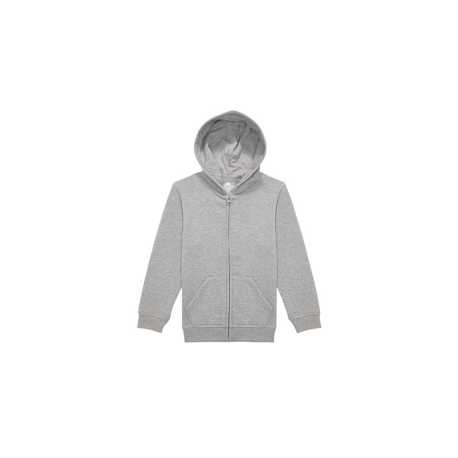 Detská mikina (B&C ID.334 Zip Hood /kids) > šedá (sport) > 12/13