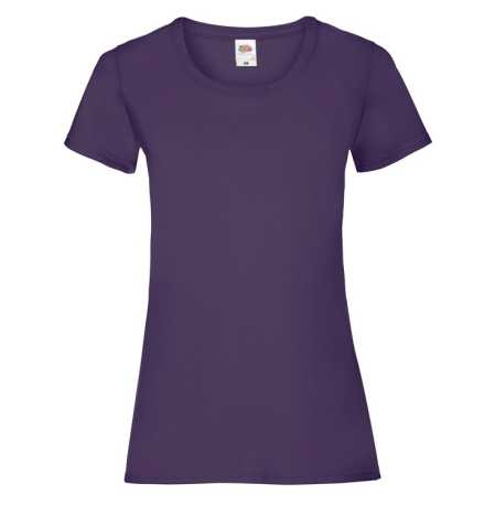 Dámske tričko (FRUIT OF THE LOOM Lady-Fit Valueweight T) > fialová > S