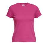 Dámske tričko (FRUIT OF THE LOOM Lady-Fit Valueweight T) > ružová (fuchsia) > M