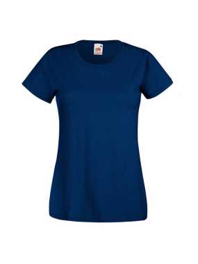Dámske tričko (FRUIT OF THE LOOM Lady-Fit Valueweight T) > modrá (navy) > M