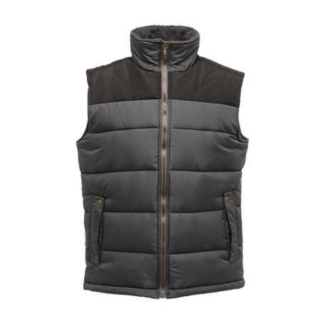 Pánska vesta (REGATTA ALTOONA PADDED BODYWARMER) > šedá (seal) / čierna > 2XL