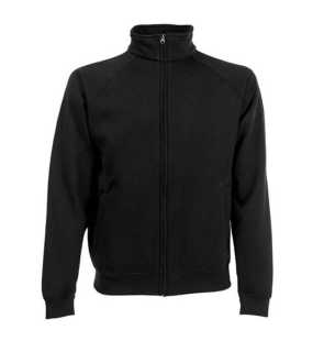 Pánska mikina (FRUIT OF THE LOOM Sweat Jacket ) > čierna > L