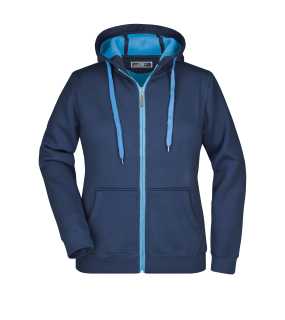 Dámska mikina (DAIBER Ladies' Doubleface Jacket) > modrá (navy) / modrá (aqua) > M