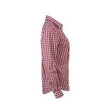 Dámska košeľa (DAIBER Ladies' Checked Shirt) > červená (bordeaux) / biela > 2XL
