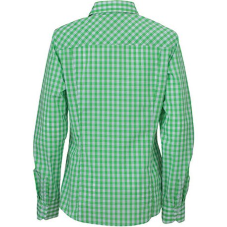 Dámska košeľa (DAIBER Ladies' Checked Shirt) > zelená / biela > XS