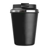 Dvojstenný pohár z nerezovej ocele, 350 ml > čierna