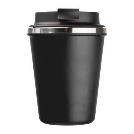 Dvojstenný pohár z nerezovej ocele, 350 ml > čierna