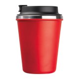Dvojstenný pohár z nerezovej ocele, 350 ml > červená