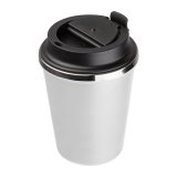 Dvojstenný pohár z nerezovej ocele, 350 ml > biela