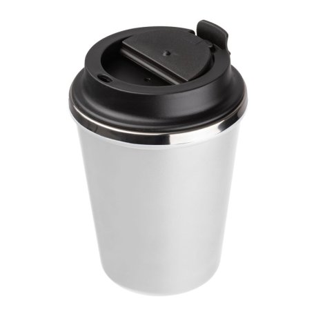 Dvojstenný pohár z nerezovej ocele, 350 ml > biela