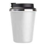 Dvojstenný pohár z nerezovej ocele, 350 ml > biela