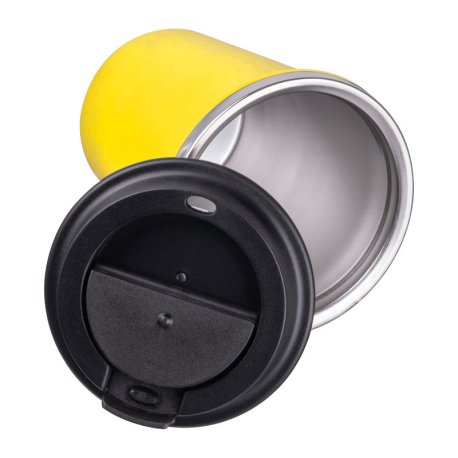 Dvojstenný pohár z nerezovej ocele, 350 ml > žltá