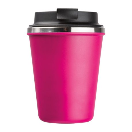 Dvojstenný pohár z nerezovej ocele, 350 ml > ružová
