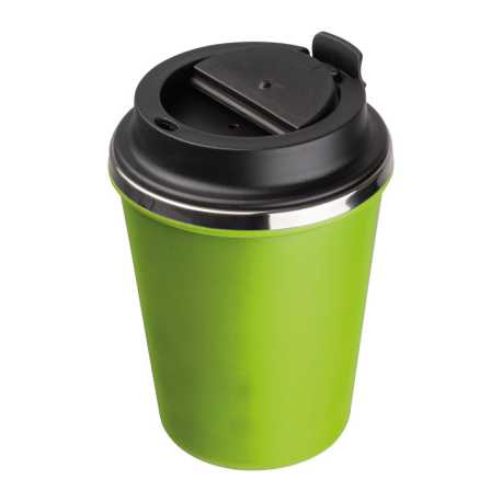 Dvojstenný pohár z nerezovej ocele, 350 ml > zelená (apple)