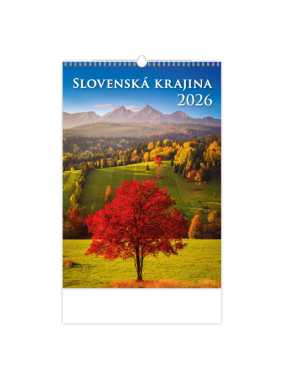 Nástenný kalendár (Slovenská krajina 2026) - 31,5 x 45 cm
