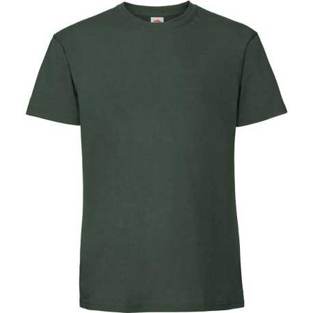 Pánske tričko(FRUIT OF THE LOOM Ringspun Premium T) > zelená(bootle) > S