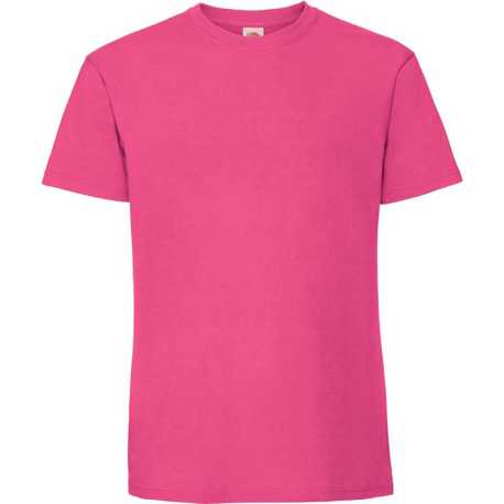 Pánske tričko(FRUIT OF THE LOOM Ringspun Premium T) > ružová(fuchsia) > S