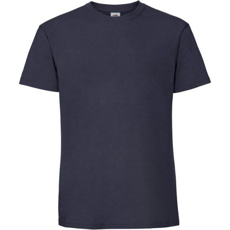 Pánske tričko(FRUIT OF THE LOOM Ringspun Premium T) > modrá(deep navy) > S