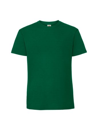Pánske tričko(FRUIT OF THE LOOM Ringspun Premium T) > zelená (college) > S