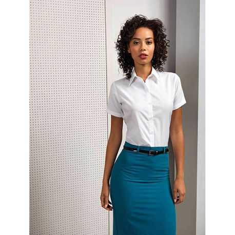 Dámska košeľa (PREMIER LADIES’ SIGNATURE OXFORD LONG SLEEVE BLOUSE) > biela > XS