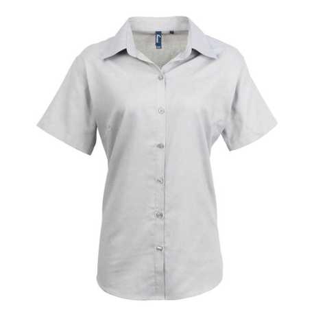 Dámska košeľa (PREMIER LADIES’ SIGNATURE OXFORD LONG SLEEVE BLOUSE)>šedá (silver)>S