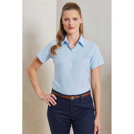 Dámska košeľa (PREMIER LADIES’ SIGNATURE OXFORD LONG SLEEVE BLOUSE)>šedá (silver)>S