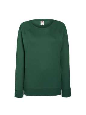 Dámska mikina (Fruit of the Loom-LF LW RAGLAN SWEAT) > zelená (bootle) > XL