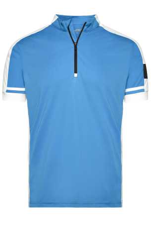 Pánske tričko (DAIBER Men's Bike-T Half Zip) > modrá (cobalt) > 2XL