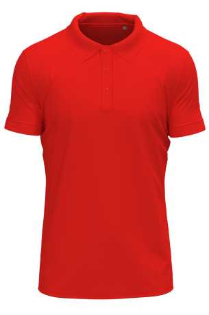 Pánska polokošeľa (Stedman Clive Polo) > červená (scarlet) > 3XL