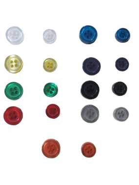 Gombíky na košeľu (PRINTER ESSENTIALS SHIRT BUTTONS SMALL) > šedá (steel)