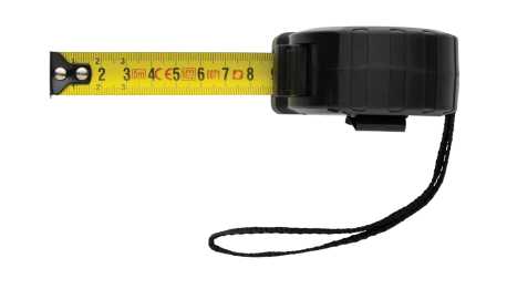 Zvinovací meter 5m/19mm so stop funkciou z RCS rec. plastu > čierna