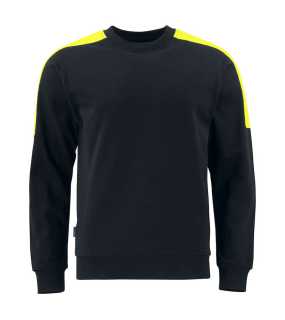 Pánska mikina (PROJOB BLUZA) > čierna / žltá > M