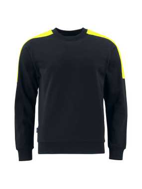 Pánska mikina (PROJOB BLUZA) > čierna / žltá > 4XL