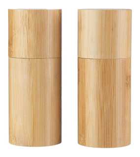 Sada bambusových mlynčekov na korenie > hnedá