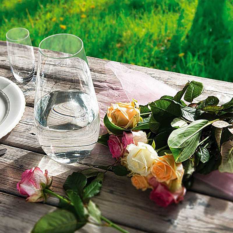 Elegantná váza z kvalitného skla Bohemia Crystal "VANILLA SEASON" > transparentná