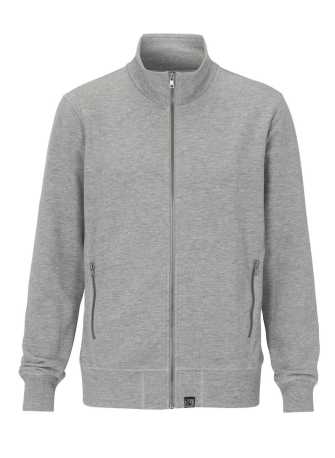 Pánska mikina (COTTOVER F. TERRY FZ COLLAR) > šedá (melange) > L