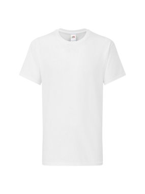 Detské tričko (FRUIT OF THE LOOM Kids Iconic 195 T) > biela > 12/13