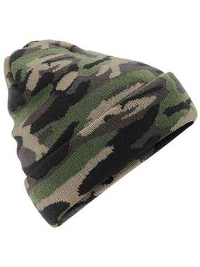 Unisex čiapka (Beechfield Camo Cuffed Beanie) > maskáčová (jungle)