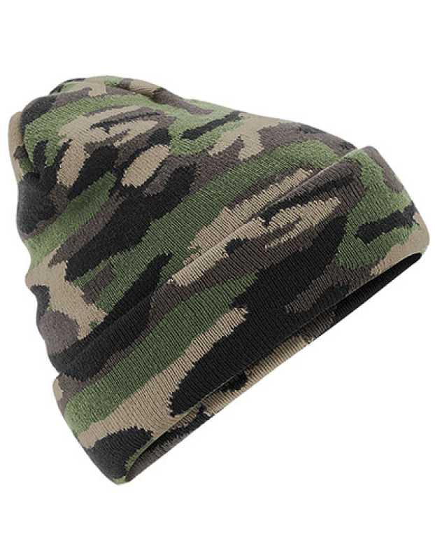Unisex čiapka (Beechfield Camo Cuffed Beanie) > maskáčová (jungle)